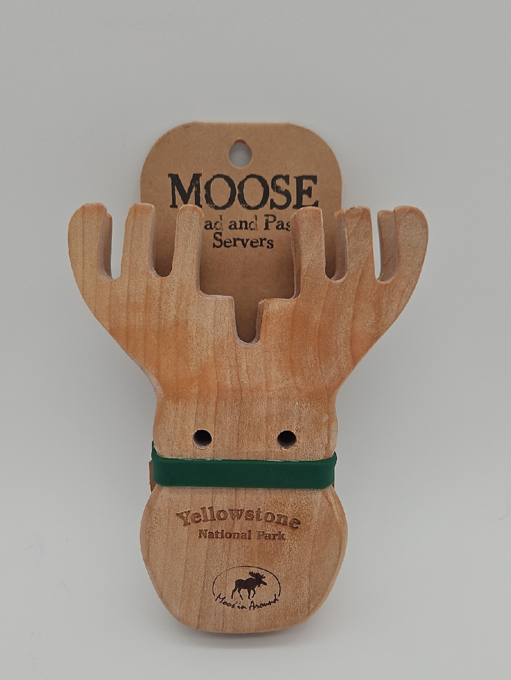 Moose Shaped Wooden Salad and Pasta Servers